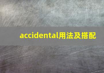 accidental用法及搭配