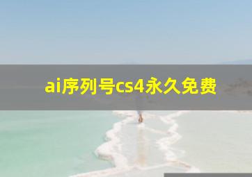 ai序列号cs4永久免费