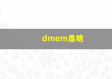 dmem是啥