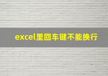 excel里回车键不能换行