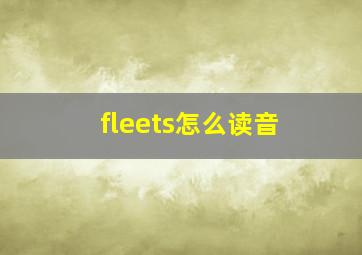 fleets怎么读音