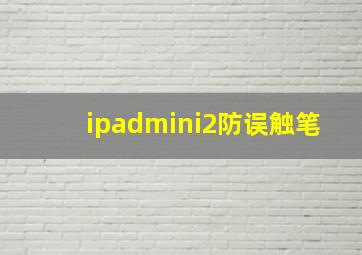 ipadmini2防误触笔