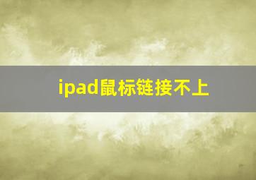 ipad鼠标链接不上