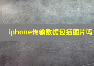 iphone传输数据包括图片吗