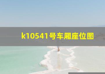 k10541号车厢座位图