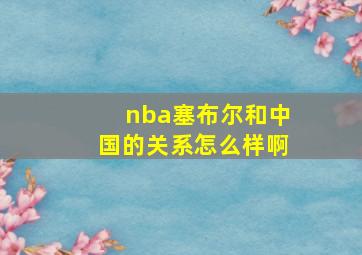 nba塞布尔和中国的关系怎么样啊