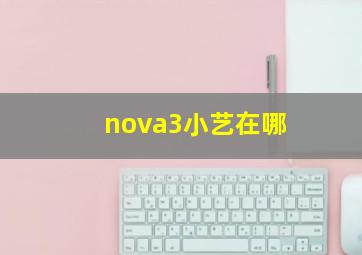 nova3小艺在哪