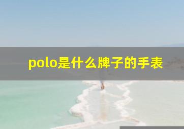 polo是什么牌子的手表