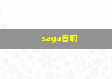 saga音响