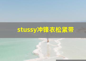 stussy冲锋衣松紧带