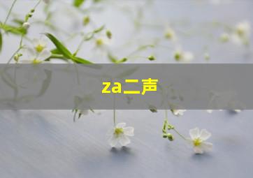 za二声