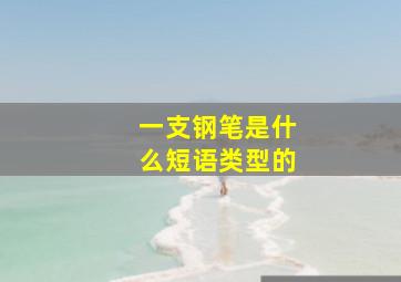 一支钢笔是什么短语类型的