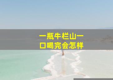 一瓶牛栏山一口喝完会怎样