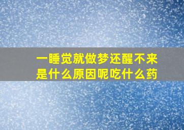 一睡觉就做梦还醒不来是什么原因呢吃什么药