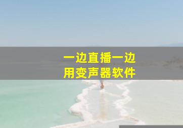 一边直播一边用变声器软件