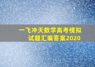 一飞冲天数学高考模拟试题汇编答案2020