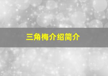 三角梅介绍简介