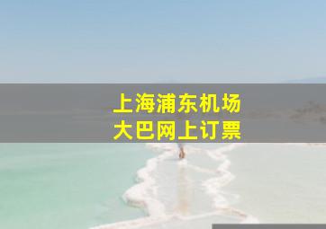 上海浦东机场大巴网上订票