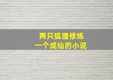 两只狐狸修炼一个成仙的小说