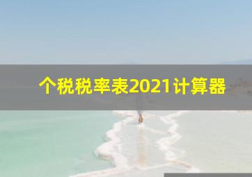 个税税率表2021计算器