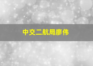 中交二航局廖伟