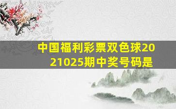 中国福利彩票双色球2021025期中奖号码是