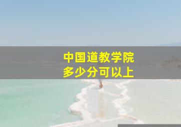 中国道教学院多少分可以上