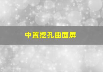 中置挖孔曲面屏