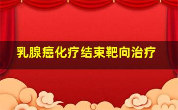 乳腺癌化疗结束靶向治疗