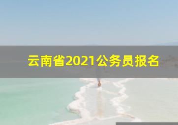 云南省2021公务员报名