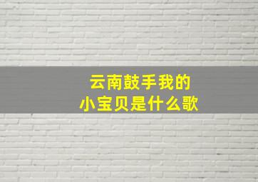 云南鼓手我的小宝贝是什么歌