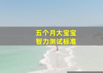 五个月大宝宝智力测试标准