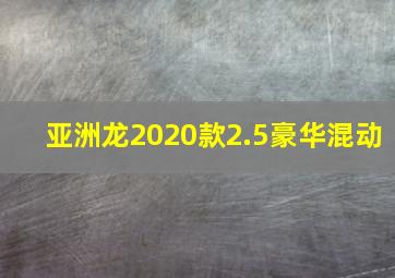 亚洲龙2020款2.5豪华混动