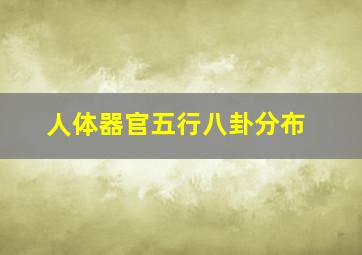 人体器官五行八卦分布