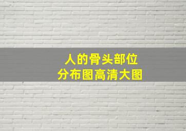 人的骨头部位分布图高清大图