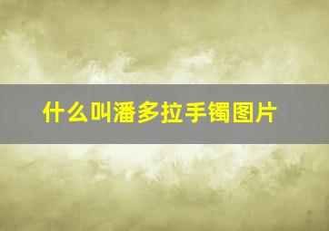 什么叫潘多拉手镯图片