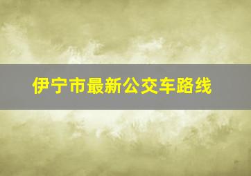 伊宁市最新公交车路线