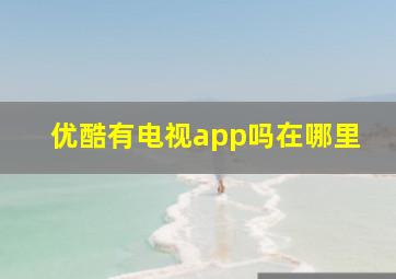 优酷有电视app吗在哪里