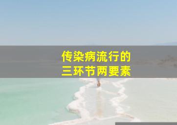 传染病流行的三环节两要素