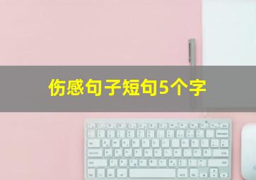 伤感句子短句5个字