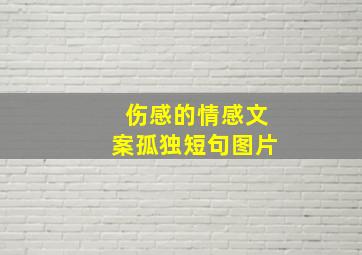 伤感的情感文案孤独短句图片