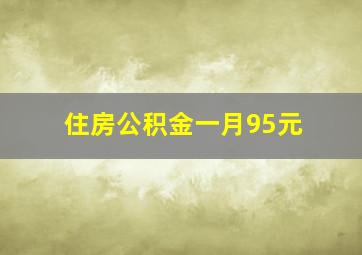 住房公积金一月95元