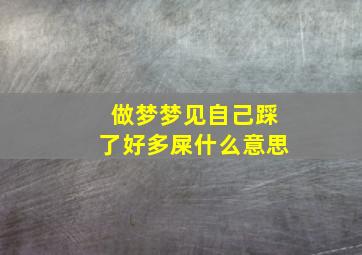 做梦梦见自己踩了好多屎什么意思