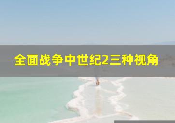 全面战争中世纪2三种视角