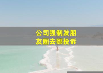 公司强制发朋友圈去哪投诉