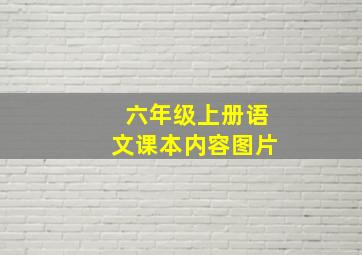 六年级上册语文课本内容图片