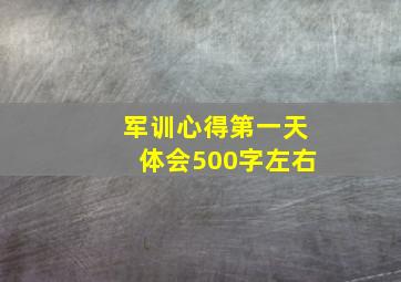 军训心得第一天体会500字左右