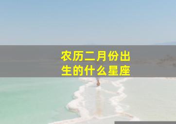 农历二月份出生的什么星座