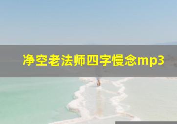 净空老法师四字慢念mp3