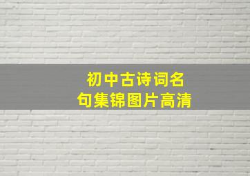 初中古诗词名句集锦图片高清